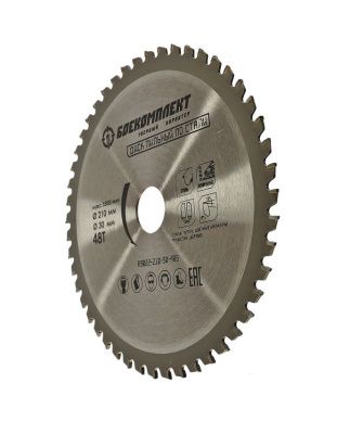 Пильный диск по СТАЛИ 210x30мм, 48 зубьев, БОЕКОМПЛЕКТ-Tehinstrument