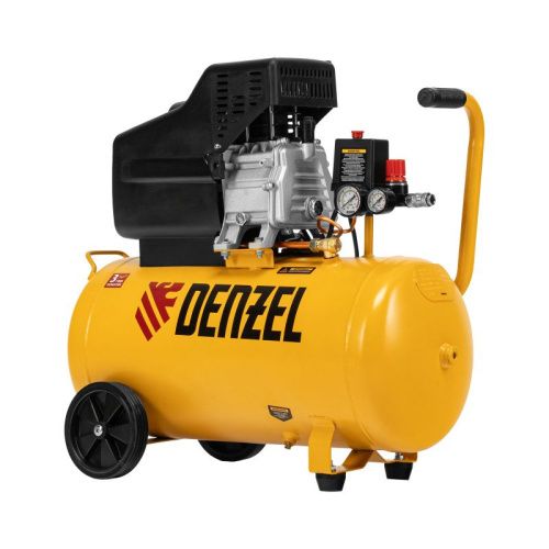 Компрессор воздушный, прямой привод DC1500/50, 1.5 кВт, 50 литров, 220 л/мин Denzel-Tehinstrument