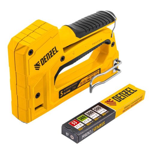 Степлер мебельный, тип 53 и 13, 6-14мм, тип 140, 10-14мм, тип 300, 15мм, тип 500, 15мм Denzel-Tehinstrument