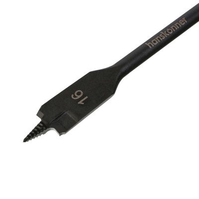 Сверло перовое по дереву 16мм, высококачеств. сталь, шестигр. хвостовик, Hanskonner-Tehinstrument