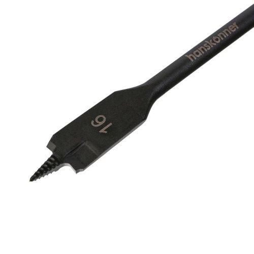 Сверло перовое по дереву 16мм, высококачеств. сталь, шестигр. хвостовик, Hanskonner-Tehinstrument