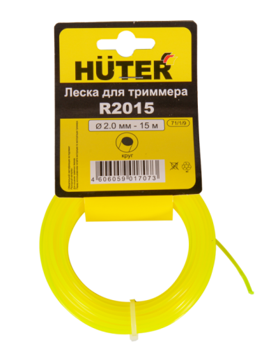 Леска Huter R2015 для триммера, 2 мм, круг-Tehinstrument
