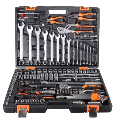 Набор инструментов, 1/2", 1/4", CrV, в кейсе 151 предмет Вихрь-Tehinstrument