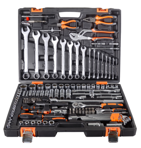 Набор инструментов, 1/2", 1/4", CrV, в кейсе 151 предмет Вихрь-Tehinstrument