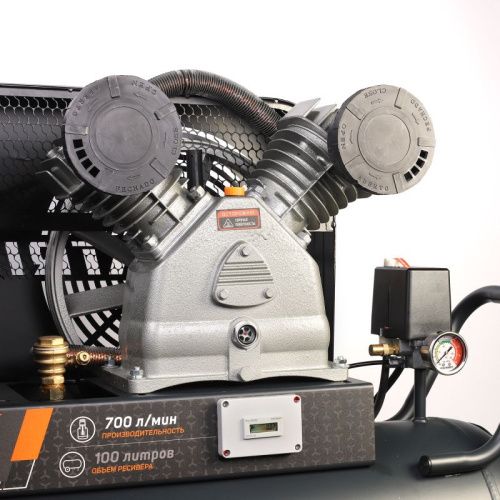 Компрессор поршневой ременной PATRIOT KRX 700 L100 D-Tehinstrument