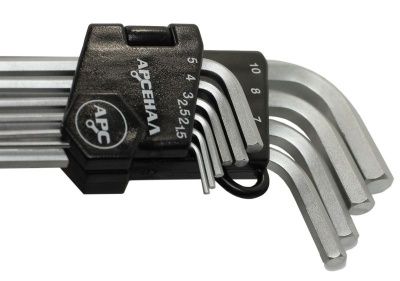 Набор ключей шестигранных НШ-10 Г-образных Арсенал-Tehinstrument