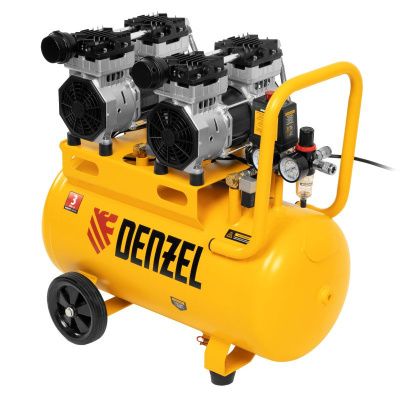 Компрессор безмасляный, малошумный Denzel DLS 1500/50-Tehinstrument