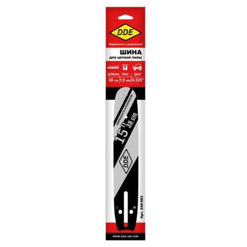 Шина пилы цепной сварная DDE 15"/ 38 см .325"-1,5-64 зв-Tehinstrument