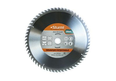 Пильный диск, размер 300x32x60 зубьев С ПЕРЕХОД. КОЛЬЦОМ НА 30 мм  Sturm-Tehinstrument