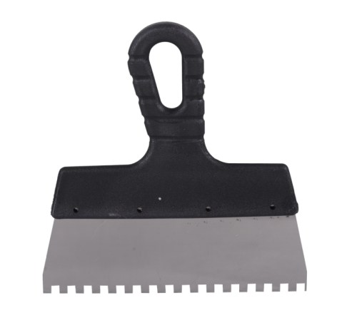 Шпатель ВИХРЬ 6х6 мм, зубчатый, нержавейка, пластик, 200мм-Tehinstrument