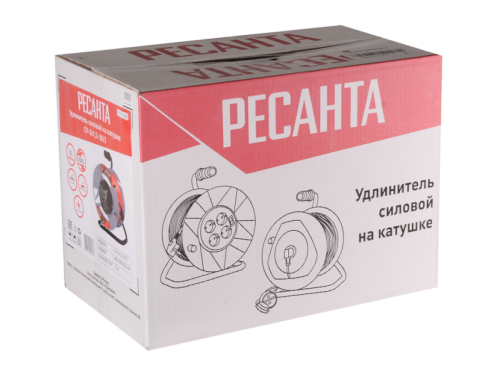 Удлинитель силовой на катушке Ресанта СУ-3х1,5-30/2 (с выкл., 4 розетки)-Tehinstrument
