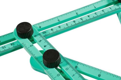 Линейка многофункциональная 4 части, копировальная, пластиковая  Sturm-Tehinstrument