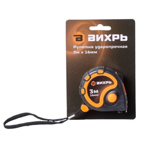 Рулетка ВИХРЬ 3м х 16мм-Tehinstrument