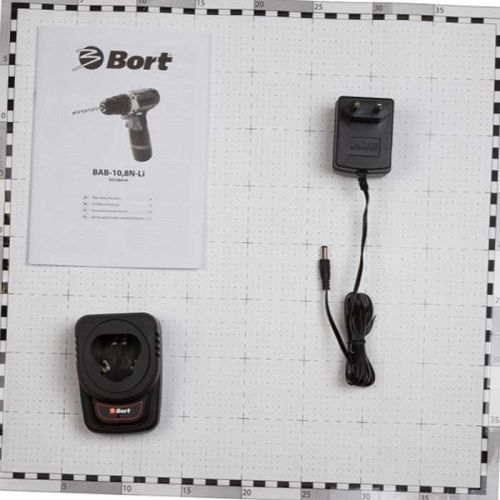 Аккумуляторный шуруповерт Bort BAB-10,8N-Li (дрель-шуруповерт Борт 10,8н), 93728410-Tehinstrument