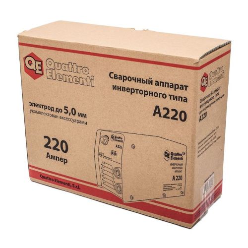 Аппарат электродной сварки, инвертор QUATTRO ELEMENTI A 220-Tehinstrument