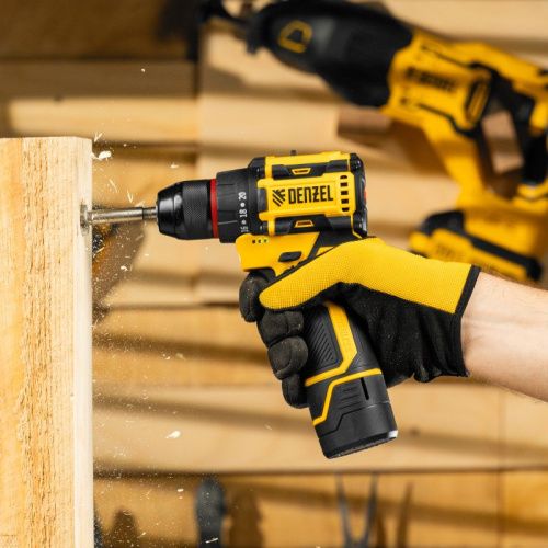 Дрель-шуруповерт аккумуляторная бесщет. CDH-BL-12, Li-Ion, 12 В Denzel-Tehinstrument