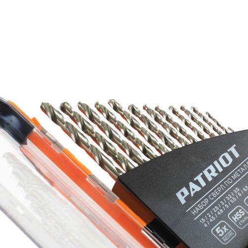 Набор сверл по металл(1.5-6.5 мм, 13 шт.), Patriot-Tehinstrument