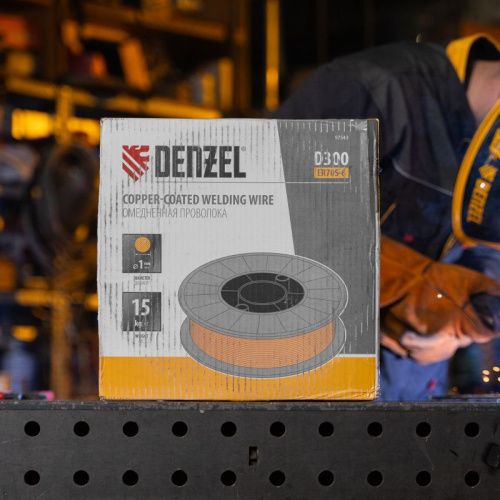 Омедненная проволока ER70S-6, диам. 1 мм, 15 кг, диам. катушки D300 Denzel-Tehinstrument