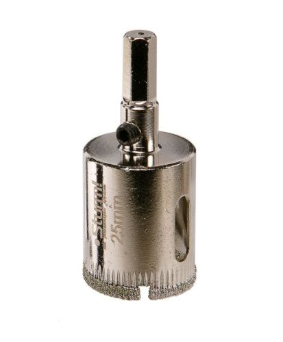 Коронка алмазн. По керам. Плитке и стеклу 25 х 55 мм, с центрир. Сверл.  Sturm-Tehinstrument