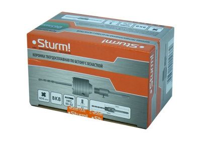 Коронка по бетону, 65 мм, BK8, центрирующее cверло, хвостовик SDS+,  Sturm-Tehinstrument