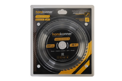 Пильный диск по дереву ArmorPiercing 200x32/30мм, 48 зубьев, Hanskonner-Tehinstrument