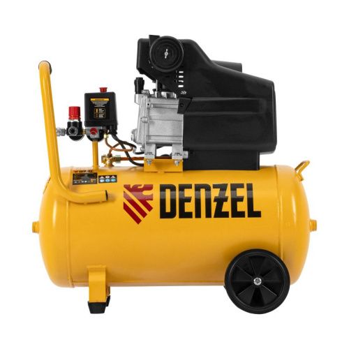 Компрессор воздушный, прямой привод DC1500/50, 1.5 кВт, 50 литров, 220 л/мин Denzel-Tehinstrument