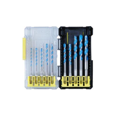 Набор универсальных свёрл 10 шт: 3мм, 4мм, 5мм, 6мм, 8мм, 10мм, кейс Hanskonner-Tehinstrument