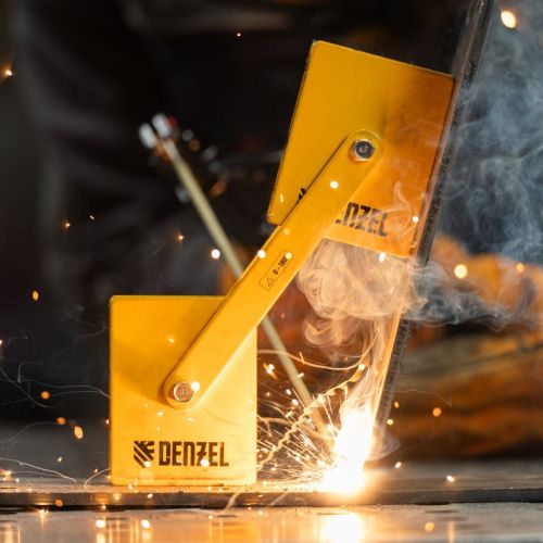 Фиксатор магнитный регулируемый для сварочных работ усилие 50 LB Denzel-Tehinstrument