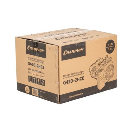 Бензиновый двигатель Champion G420-2HCE-Tehinstrument