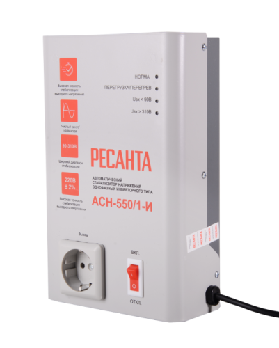 Стабилизатор напряжения Ресанта АСН-550/1-И-Tehinstrument