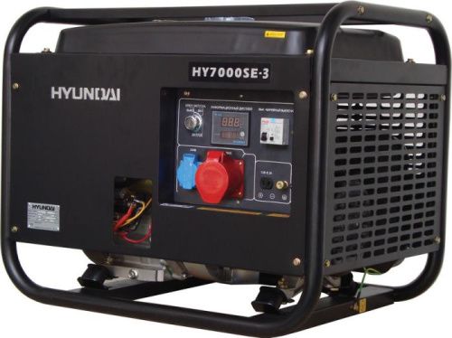Бензиновый генератор HYUNDAI HY 7000SE-3 (бензогенератор Хендай HY7000SE-3)-Tehinstrument