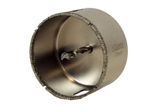 Коронка алмазная по керамограниту 65 х 70 мм,3гр. Хв., с центрир. Cверл.  Sturm-Tehinstrument