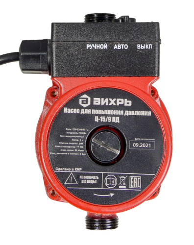 Насос для повышения давления Вихрь Ц-15/9 ПД-Tehinstrument