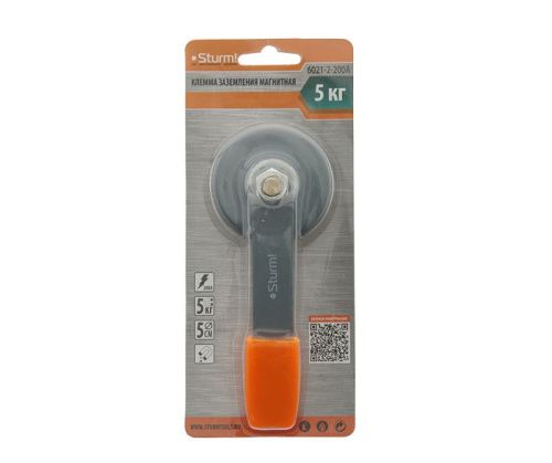 Клемма заземления магнитная, 500А, d 86mm  Sturm-Tehinstrument