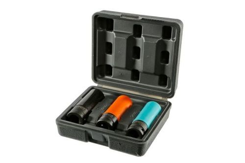 Набор головок, 1/2", 3 шт, пластиковый кейс, CrV  Sturm-Tehinstrument