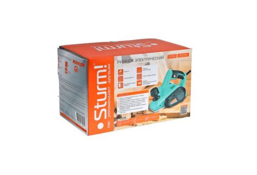 Рубанок P1085  Sturm 800Вт, ширина 82мм,выборка четверти,4м кабель-Tehinstrument