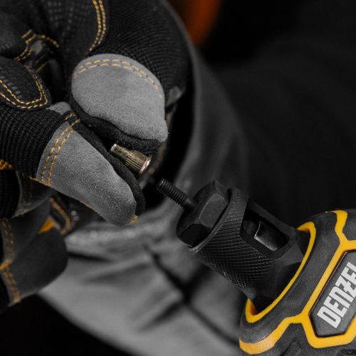 Заклепки резьбовые, стальные, оцинкованные, М4, пластиковый кейс, 140 шт. Denzel-Tehinstrument