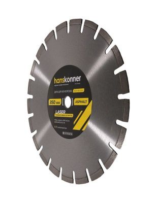 Алмазный диск 350x25,4 LASER ASPHALT, для бензорезов, Hanskonner-Tehinstrument