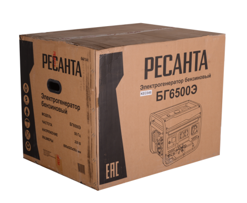 Электрогенератор БГ 6500 Э Ресанта-Tehinstrument