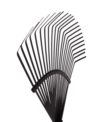 Грабли веерные Вихрь 22 зуба, сталь, металлический черенок-Tehinstrument