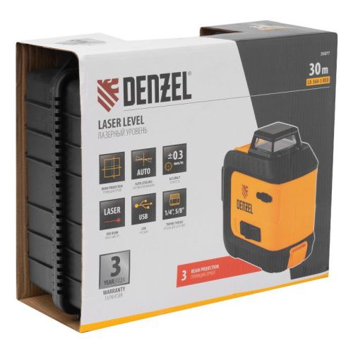 Лазерный уровень мультипризменный Denzel LX 360-3 Red-Tehinstrument