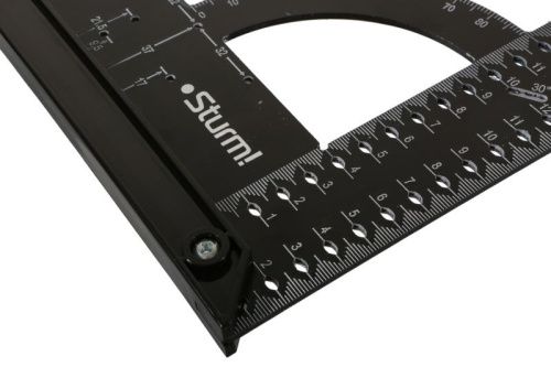Угольник 200x300мм, разметочный, со стоппером, ,  Sturm-Tehinstrument
