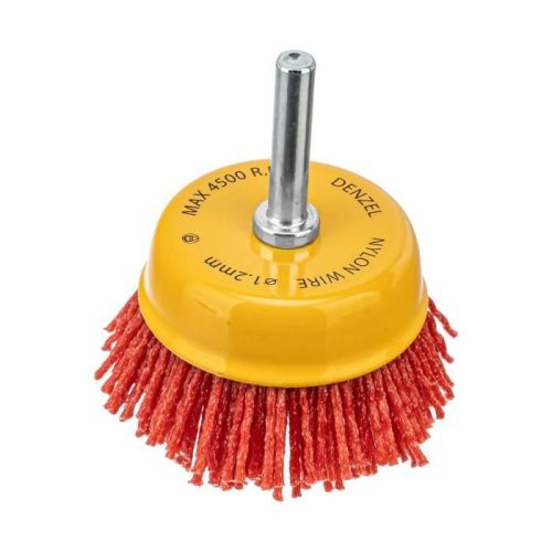 Щетка для дрели, 65 мм, Чашка, со шпилькой, нейлоновая щетина Denzel-Tehinstrument