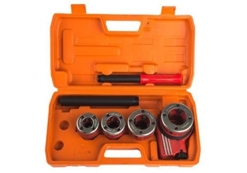 Резьбонарезной набор, трещотка, 4 клуппа 1/2", 3/4", 1", 1-1/4"  Sturm-Tehinstrument