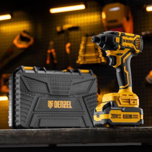 Бесщеточный аккумуляторный ударный винтоверт Denzel CIDH-BL-20-270, Li-Ion, 20 В-Tehinstrument