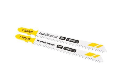 Пилки для лобзика по ламинату 2шт, T101AIF (дер 3-20мм, пласт&lt30мм) Hanskonner-Tehinstrument