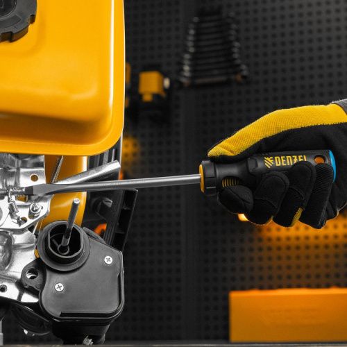 Отвертка, SL8x150 мм, S2, 3к рукоятка Denzel-Tehinstrument