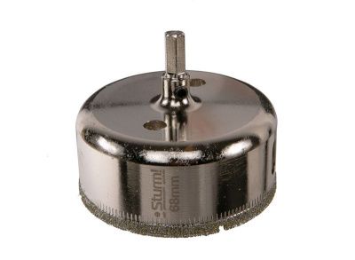 Коронка алмазн. По керам. Плитке и стеклу 68 х 55 мм,  с центрир. Сверл.  Sturm-Tehinstrument