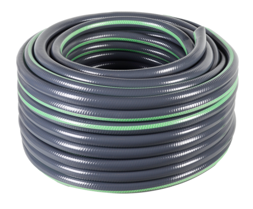 Шланг поливочный ПВХ усиленный премиум, пищевой пятислойный армированный 3/4, 50м (серый) Вихрь-Tehinstrument