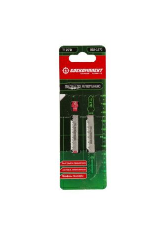 Пилки для лобзика по алюминию T127D, 2 шт, 100х74мм, шаг зуба 3мм, быстрый прямой рез, HSS, БОЕКОМПЛЕКТ-Tehinstrument